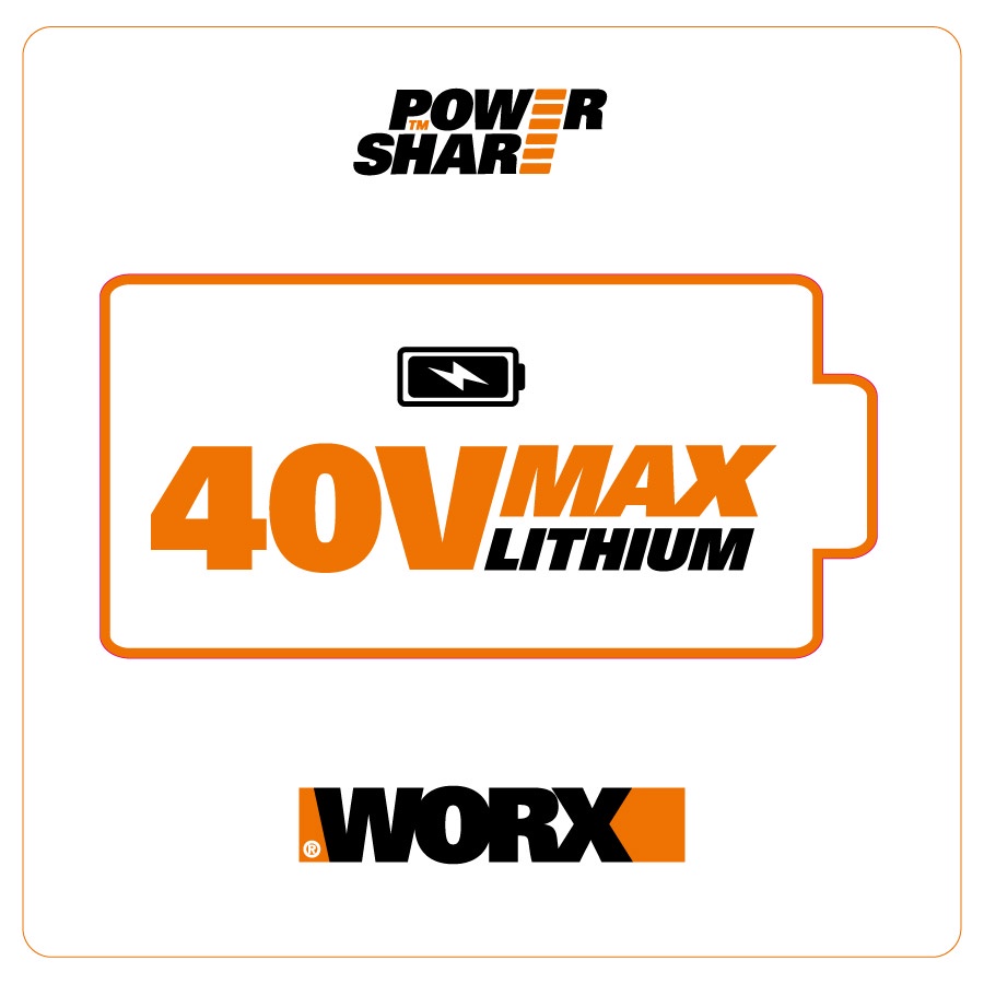 фото Газонокосилка аккумуляторная WORX WG751E, 40В, 48 см, 2*4,0 Ач, двойное ЗУ 2x2A