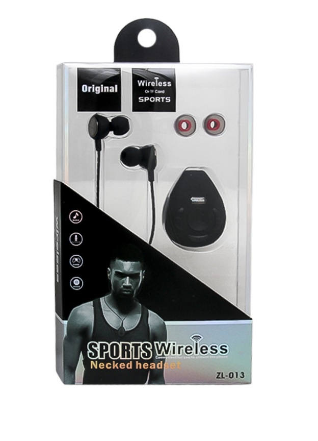 фото Гарнитура Wireless music SPORT BLUETOOTH CL ZL-013 с пультом и microSD, черный