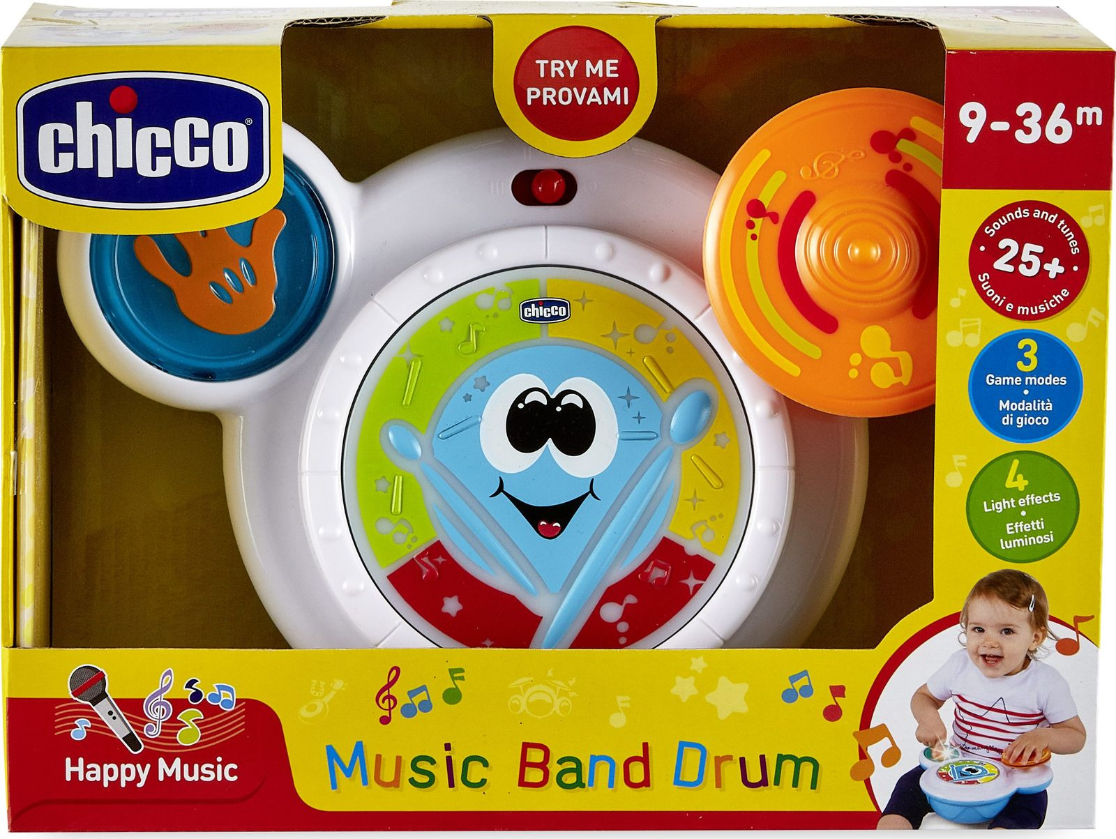 фото Музыкальная игрушка Chicco Happy Music Барабаны, 00006993100000