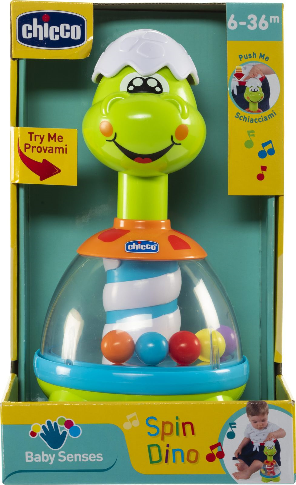 фото Юла Chicco Baby Senses Spin-Dino, 00009711000000