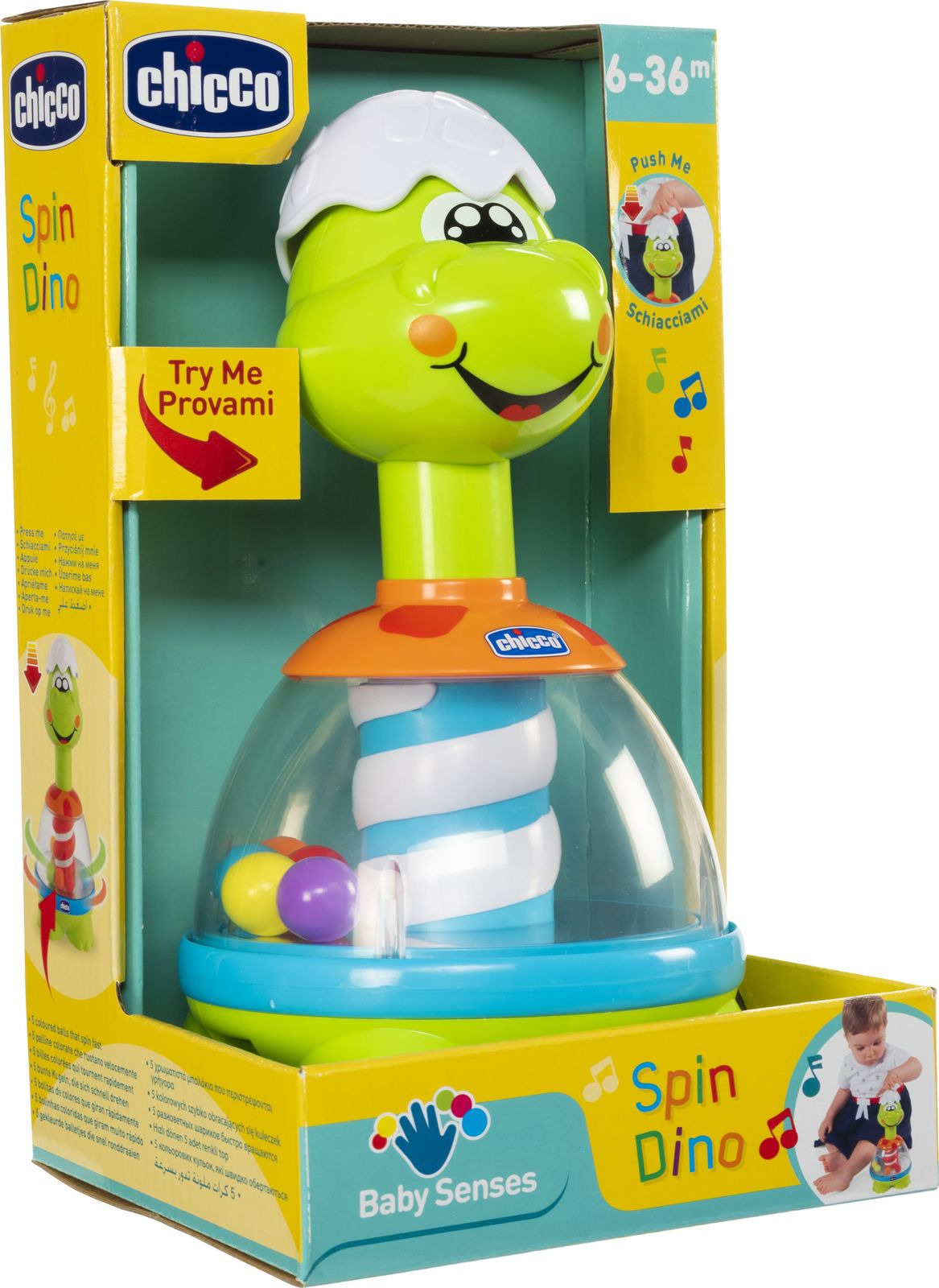 фото Юла Chicco Baby Senses Spin-Dino, 00009711000000