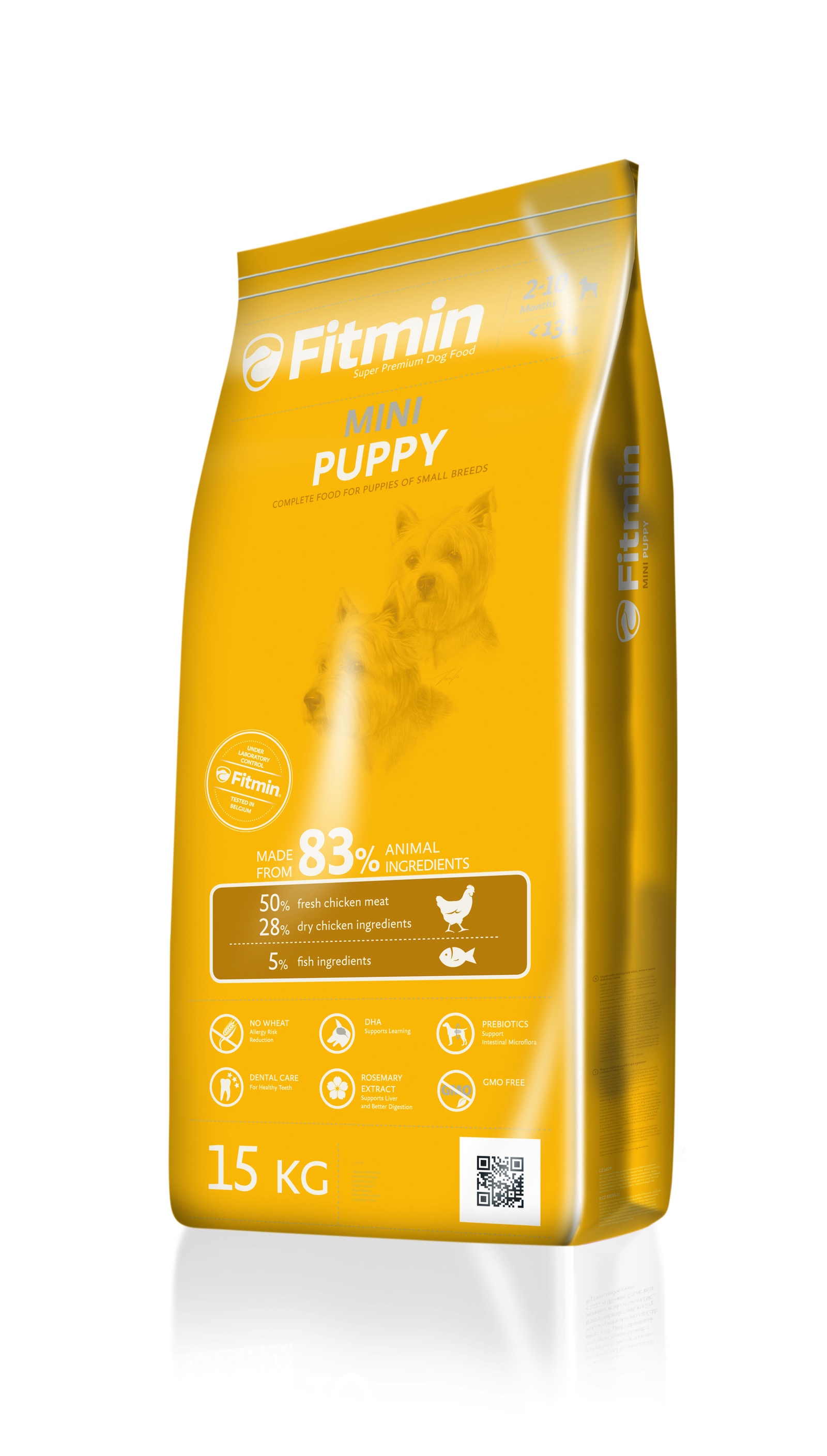 фото Fitmin dog Mini Puppy корм для щенков, беременных и кормящих собак мелких пород 15кг
