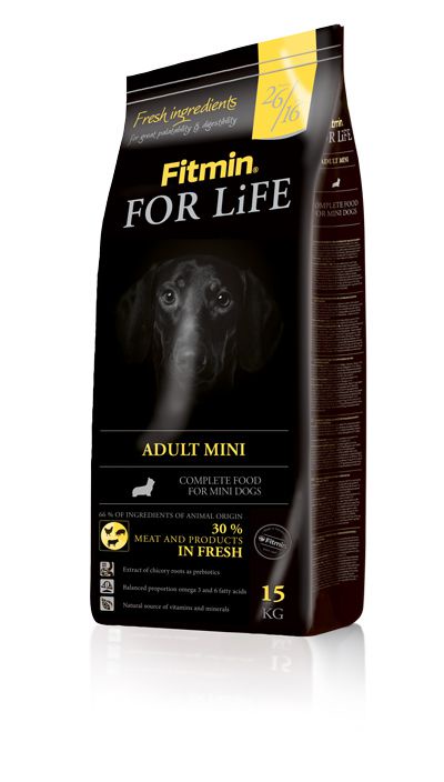 фото Fitmin dog For Life Mini корм для взрослых собак мелких пород 15кг