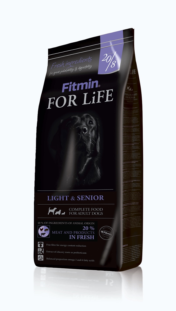 фото Fitmin dog For Life Light & Senior корм для взрослых собак с избыточным весом и пожилых собак 3кг