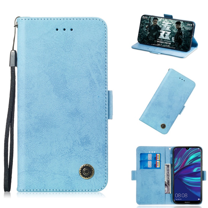 Флип Стенд Чехол Для Huawei Y7 Prime 2019 / Y7 Pro 2019 / Наслаждайтесь 9 Чехол Кошелек Ретро ПУ Кожаные Сумки Мобильного Телефона С Слот Для Карты Флип Стенд Чехол Для Huawei Y7 Prime 2019 / Y7 Pro 2019 / Наслаждайтесь 9 Чехол Кошелек Ретро ПУ Кожаные Сумки Мобильного Телефона С Слот Для Карты