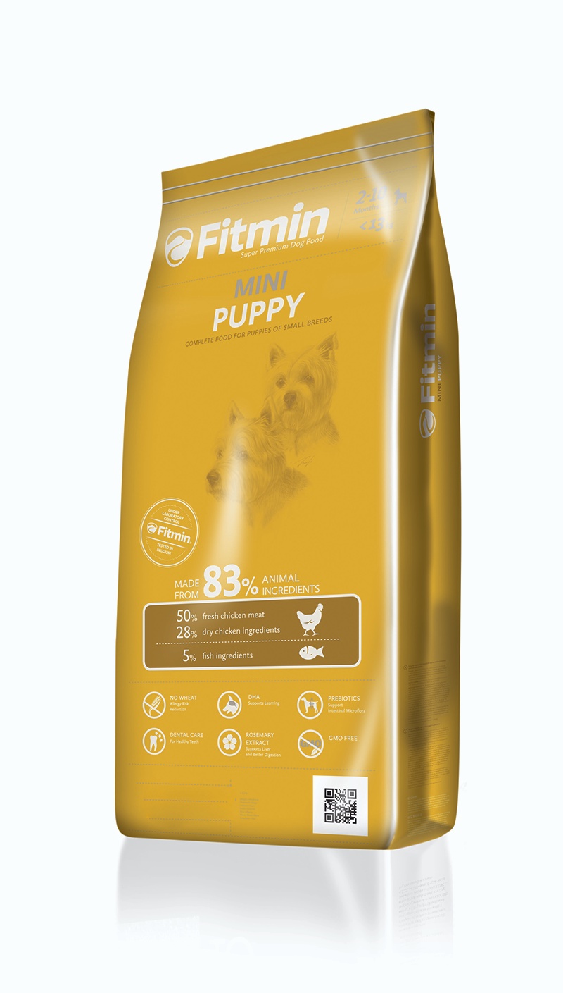 фото Fitmin dog Mini Puppy корм для щенков, беременных и кормящих собак мелких пород 400г