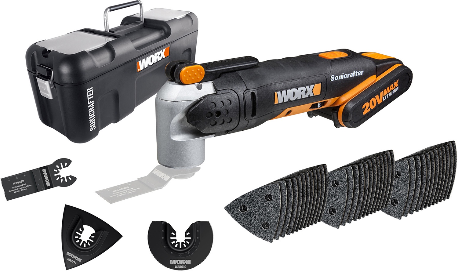 фото Реноватор аккумуляторный WORX WX678 кейс