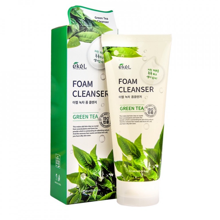 фото Пенка для умывания с зеленым чаем EKEL Green Tea Foam Cleanser, 180 ml