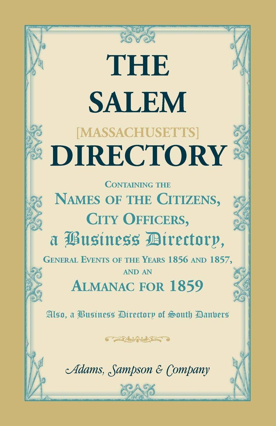 The Salem .Massachusetts. Directory