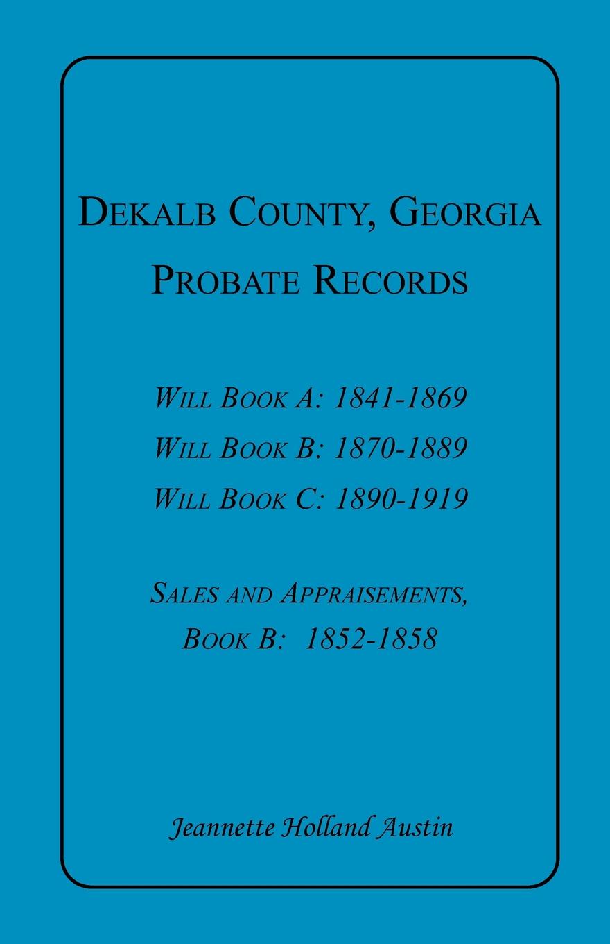 DeKalb County, Georgia, Probate Records