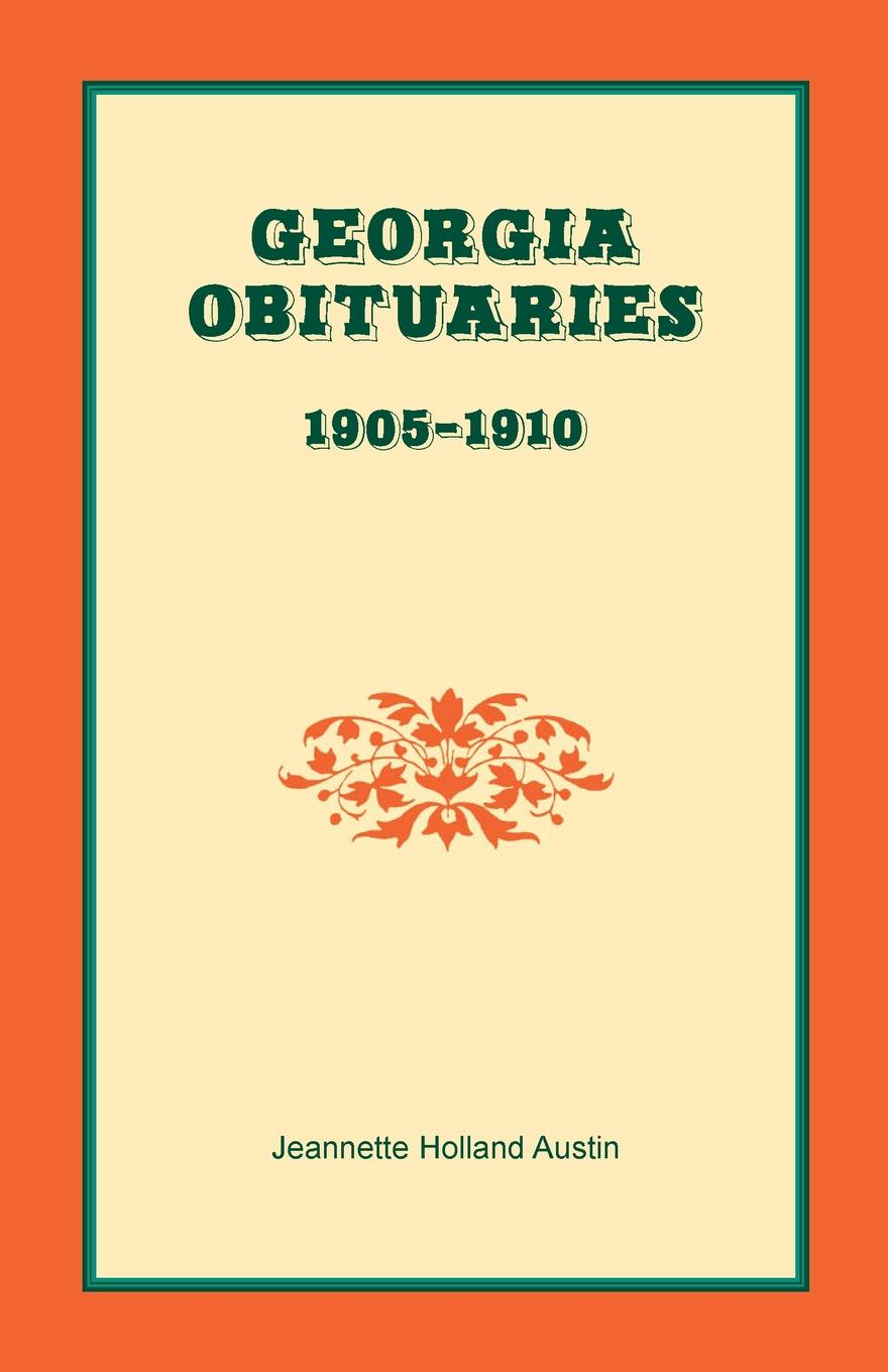 Georgia Obituaries, 1905-1910