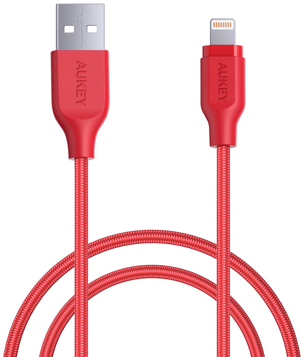 фото Кабель Aukey MFi Lightning 8 pin Sync and Charging Cable,1.2M, красный LLTS148179