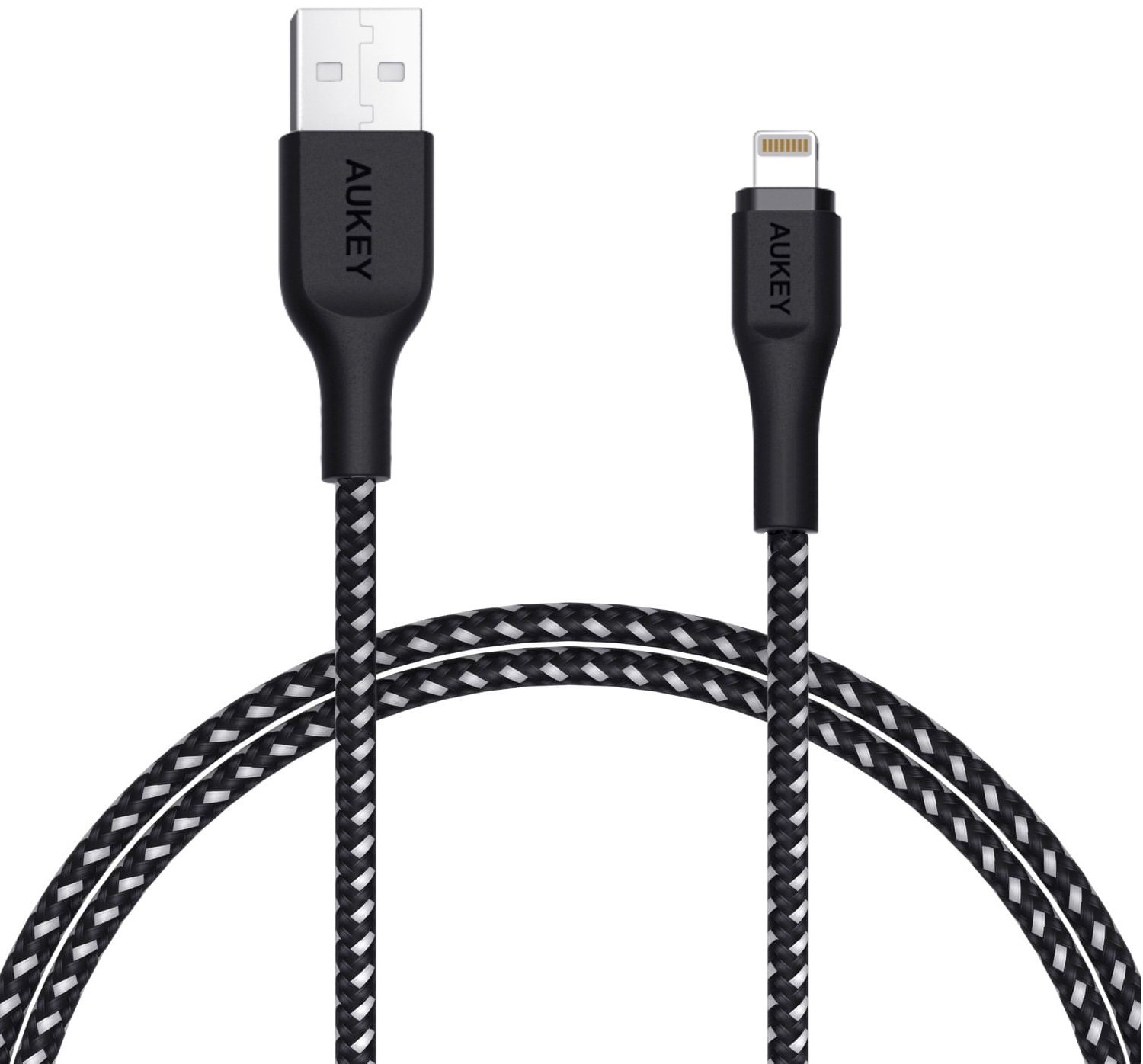 фото Кабель Aukey MFi Lightning 8 pin Sync and Charging Cable,1.2M,черный LLTS148174