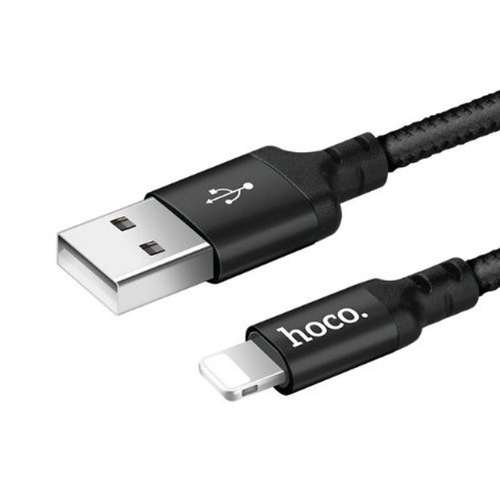 фото Кабель USB Hoco X14 Times speed Lightning, 1 м, черный