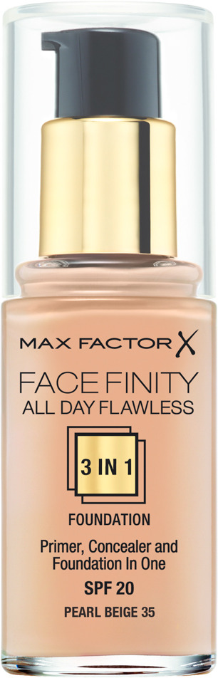 фото Max Factor Тональная основа 3в1 "Facefinity All Day Flawless", SPF 20, тон №35 (pearl beige), 30 мл