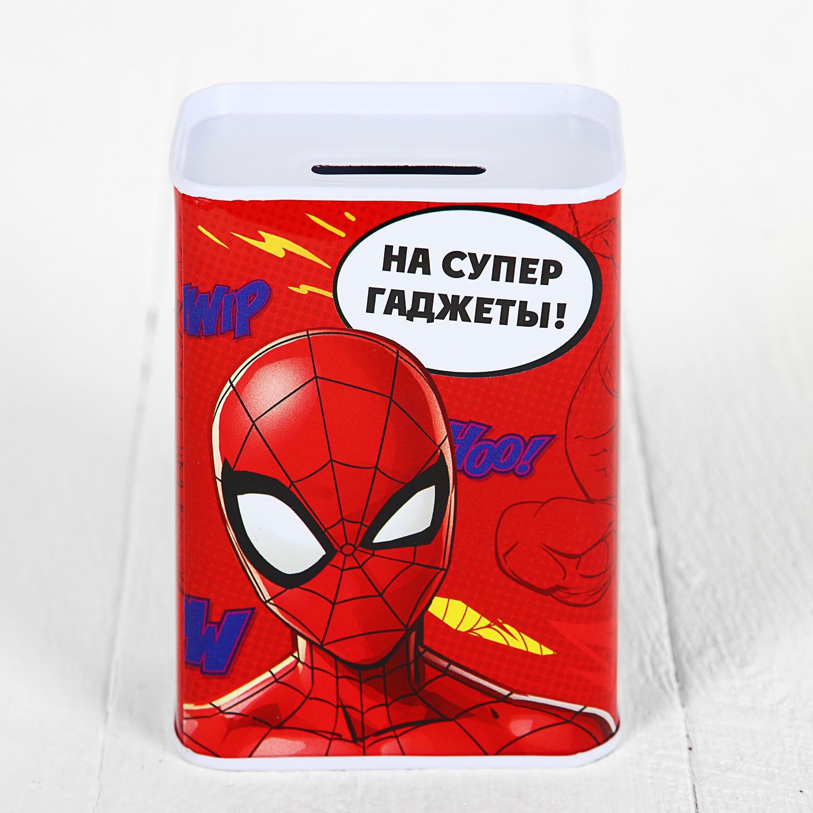 фото Копилка MARVEL "На супер гаджеты!", Человек-паук,красный