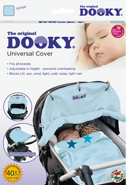 фото Xplorys Защитная накидка на коляску и автокресло DOOKY цв. Baby Blue Dooky- xplorys