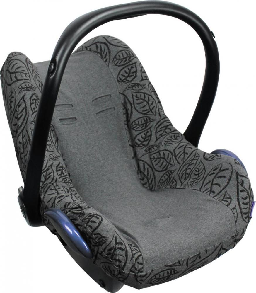 фото Xplorys Чехол в автокресло DOOKY Seat cover 0+ цв. Grey Leaves Dooky- xplorys