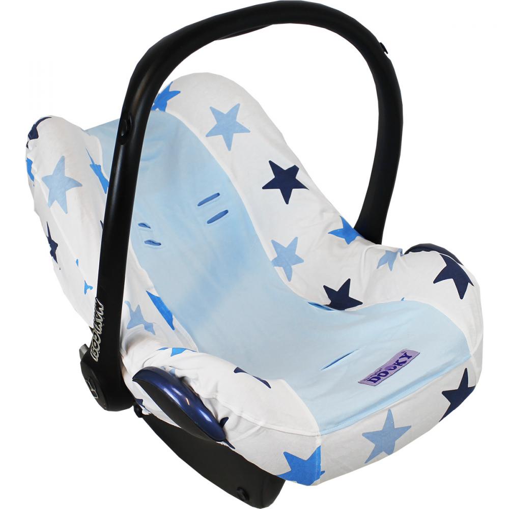 фото Xplorys Чехол в автокресло DOOKY Seat cover 0+ цв. Blue Stars Dooky- xplorys