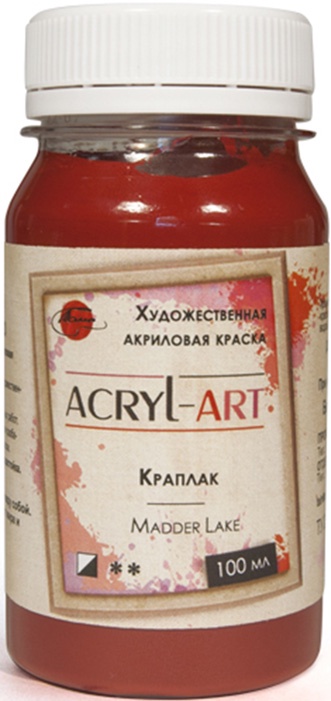 фото Краска акриловая художественная Акрил-Арт, "Таир", 100 мл, Краплак