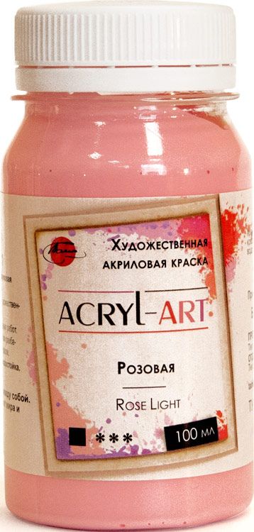 фото Краска акриловая художественная Акрил-Арт, "Таир", 100 мл, Розовый