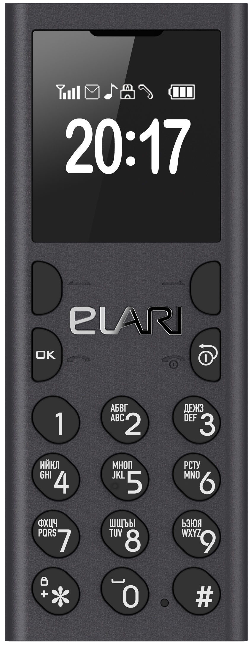 фото Мобильный телефон/Bluetooth-гарнитура Elari NanoPhone C, чёрный антрацит
