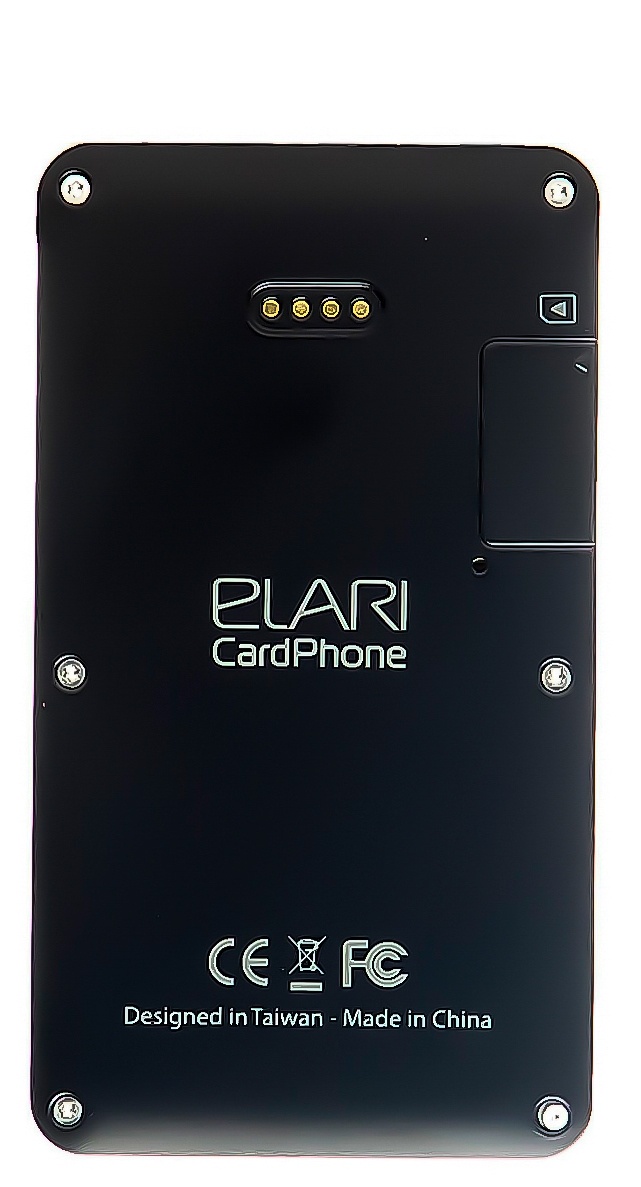 фото Ультратонкий мобильный телефон Elari CardPhone, чёрный