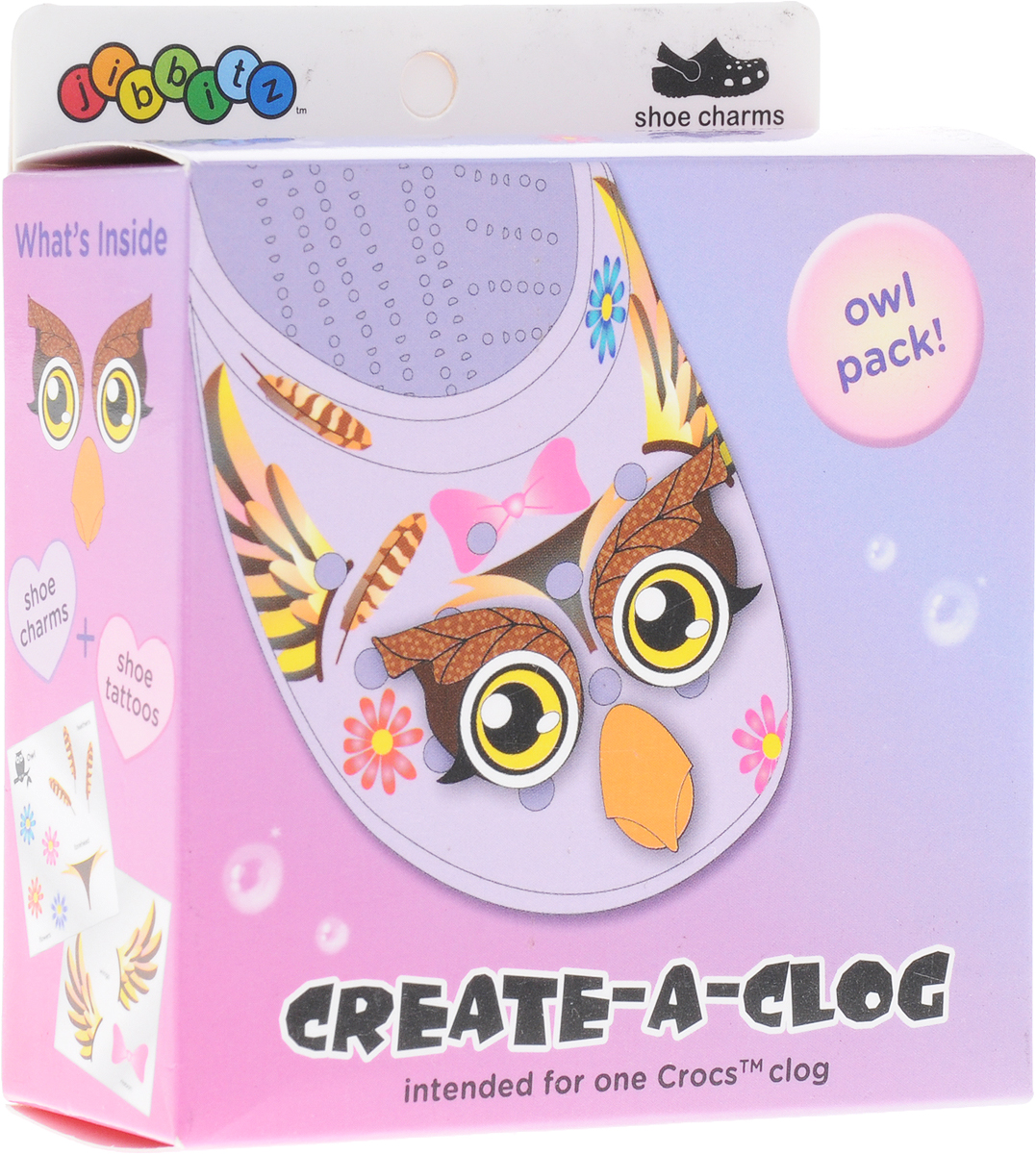 фото Джибитсы Crocs Jibbitz CAC Owl Crt-A-Clg Dcls Pk-Card, цвет: коричневый. 3000023-01460-0001