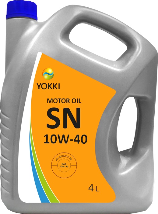 фото Масло моторное YOKKI SAE 10W-40 API SN/CF полусинтетическое, бензин/дизель, 4л
