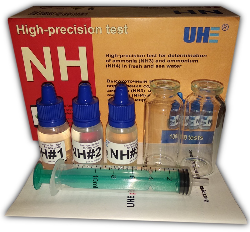 фото Тест для аквариумной воды UHE NH3+NH4