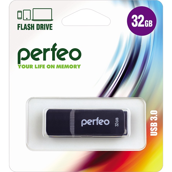 фото USB Флеш-накопитель Perfeo 3.0 32GB C12 черный