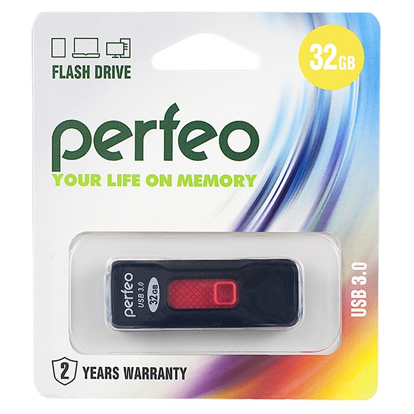 фото USB Флеш-накопитель Perfeo 3.0 32GB S05 черный