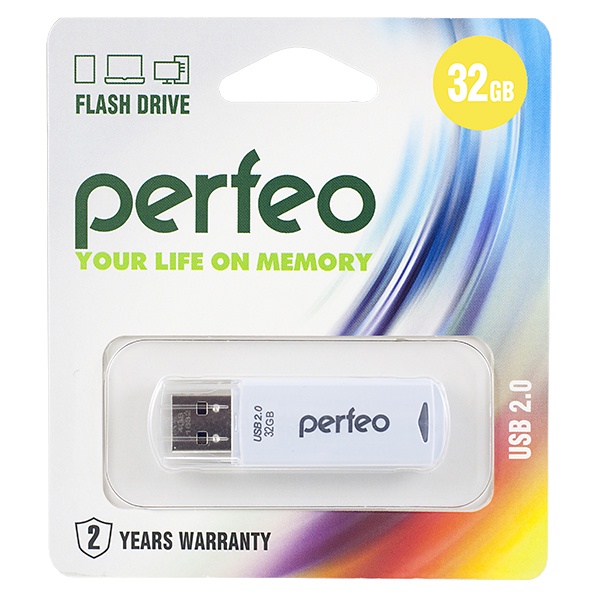 фото USB Флеш-накопитель Perfeo 32GB C06 белый