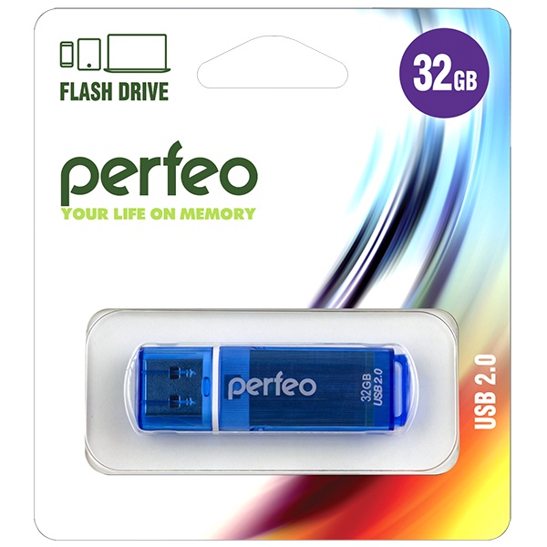 фото USB Флеш-накопитель Perfeo 32GB C13 синий