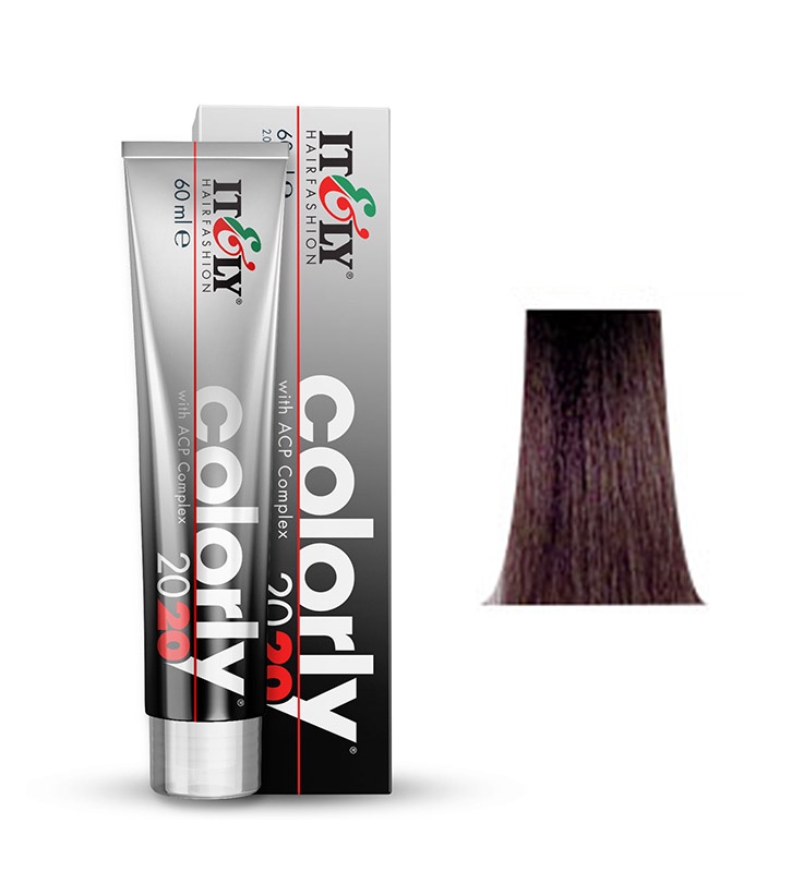 фото Itely Hairfashion COLORLY 2020 4N шатен (MEDIUM BROWN) стойкая крем-краска с ACP Complex и антиоксидантами