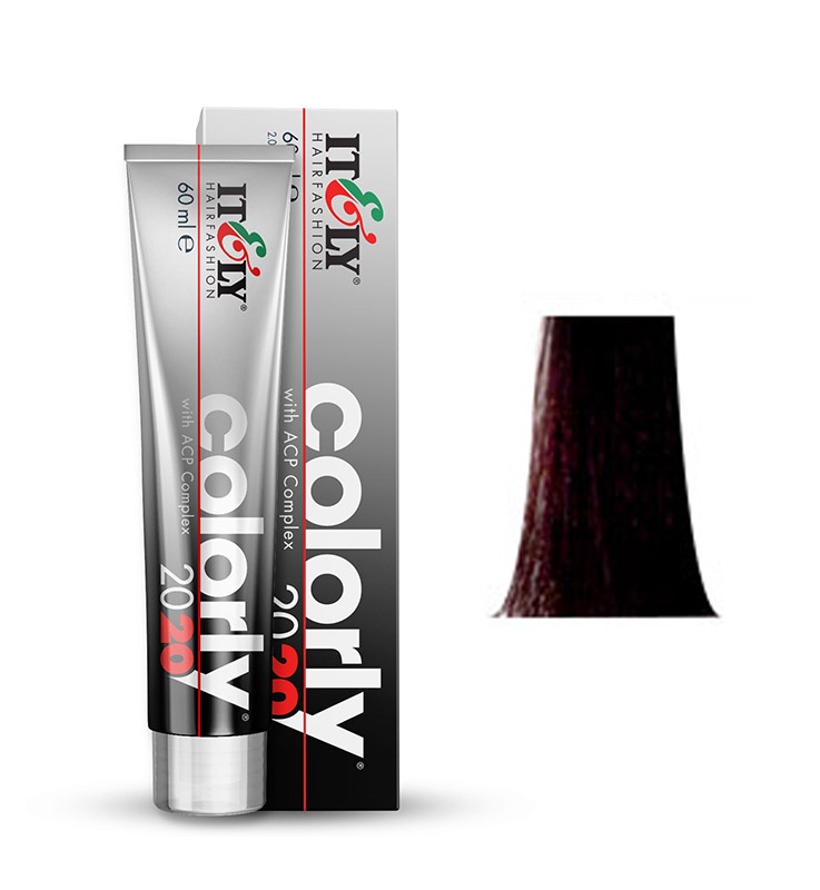 фото Itely Hairfashion COLORLY 2020 4TN кофейный шатен (4TN COFFEE BROWN) стойкая крем-краска с ACP Complex и антиоксидантами