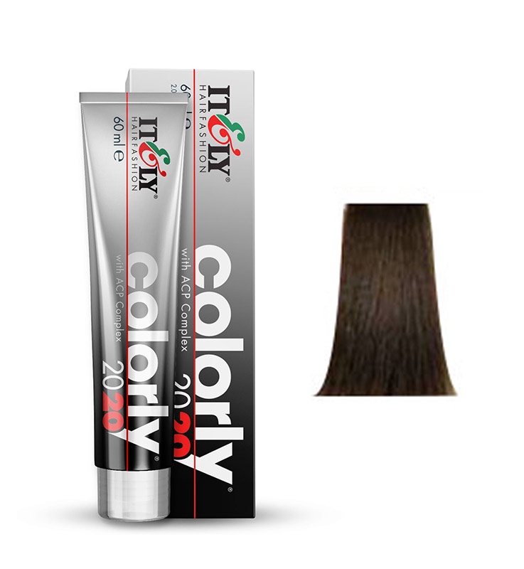 фото Itely Hairfashion COLORLY 2020 5I Светло-коричневый матовый LIGHT BROWN MATT стойкая крем-краска с ACP Complex и антиоксидантами