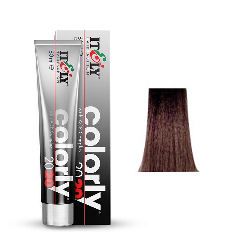 фото Itely Hairfashion COLORLY 2020 5N светлый шатен (LIGHT BROWN) стойкая крем-краска с ACP Complex и антиоксидантами