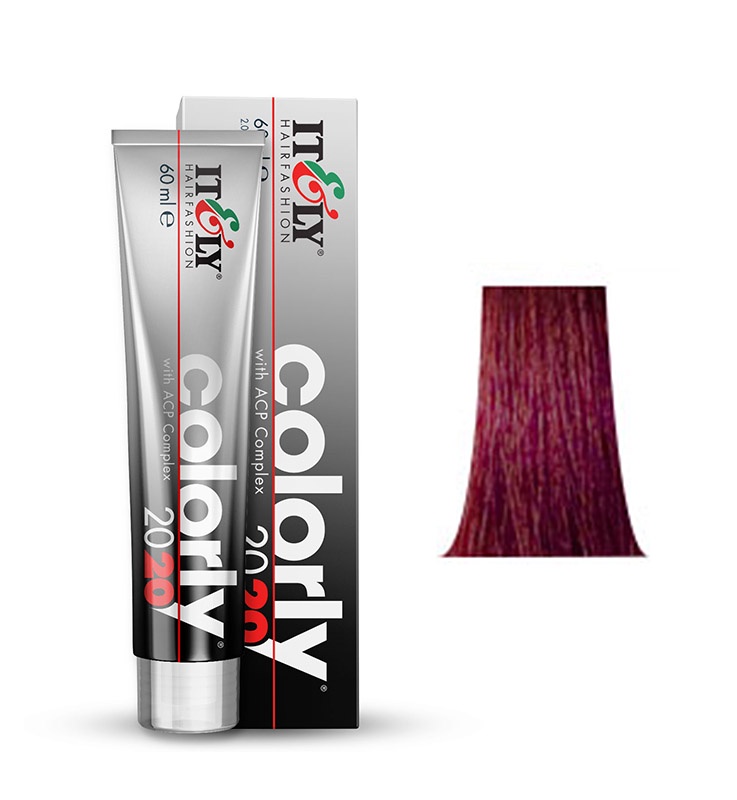 фото Itely Hairfashion COLORLY 2020 5P пурпурный светлый шатен (PURPLE LIGHT BROWN) стойкая крем-краска с ACP Complex и антиоксидантами