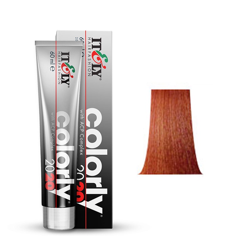 фото Itely Hairfashion COLORLY 2020 7FM мандариновый русый (7FM TANGERINE BLONDE) стойкая крем-краска с ACP Complex и антиоксидантами