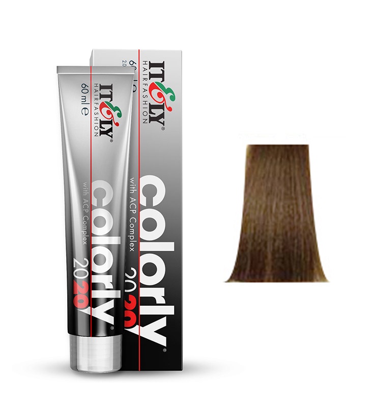 фото Itely Hairfashion COLORLY 2020 7I Средний матовый блонд MEDIUM BLONDE MATT стойкая крем-краска с ACP Complex и антиоксидантами