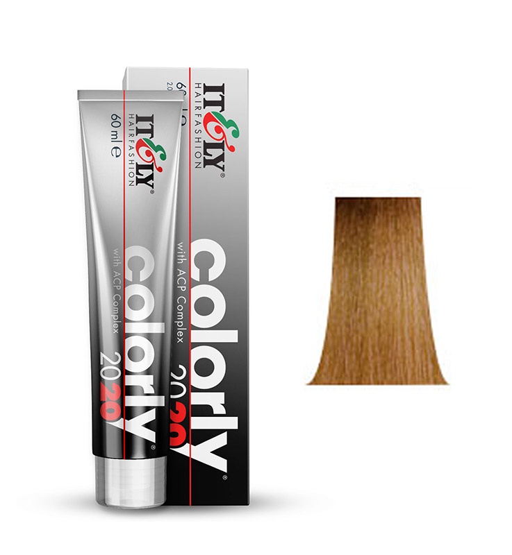 фото Itely Hairfashion COLORLY 2020 8TN ореховый светло-русый (8TN LIGHT HAZELNUT BLONDE) стойкая крем-краска с ACP Complex и антиоксидантами