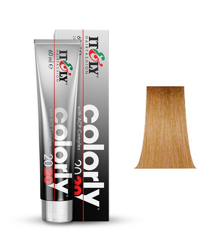 фото Itely Hairfashion COLORLY 2020 9TN медовый очень светлый блондин (9TN LIGHEST HONEY BLONDE) стойкая крем-краска с ACP Complex и антиоксидантами