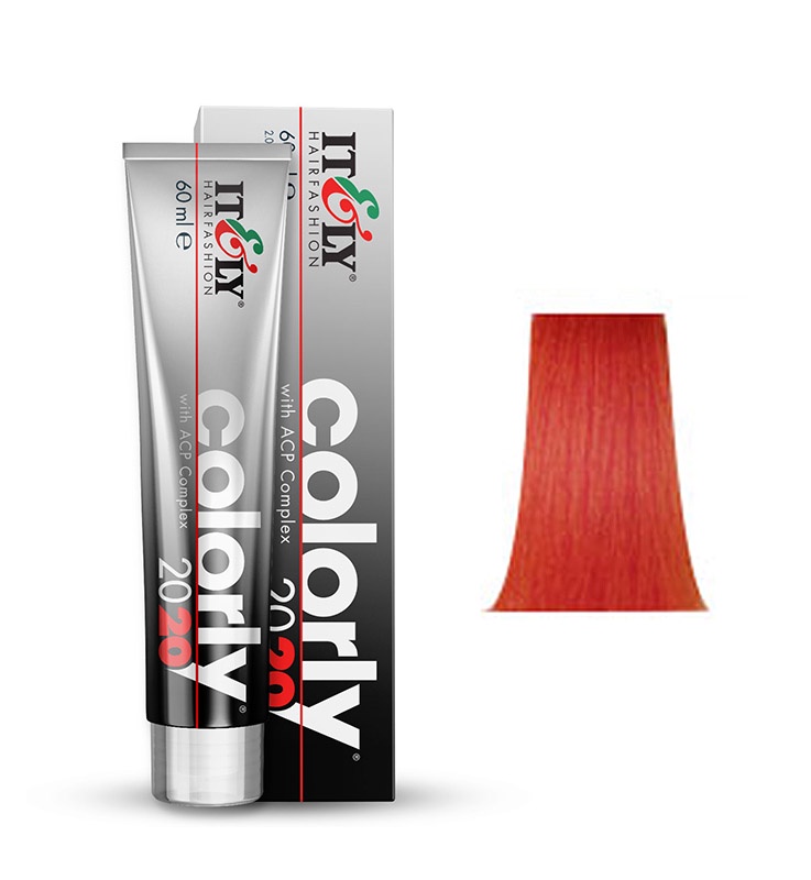 фото Itely Hairfashion COLORLY 2020 AR красный (AR RED ACCENT) стойкая крем-краска с ACP Complex и антиоксидантами