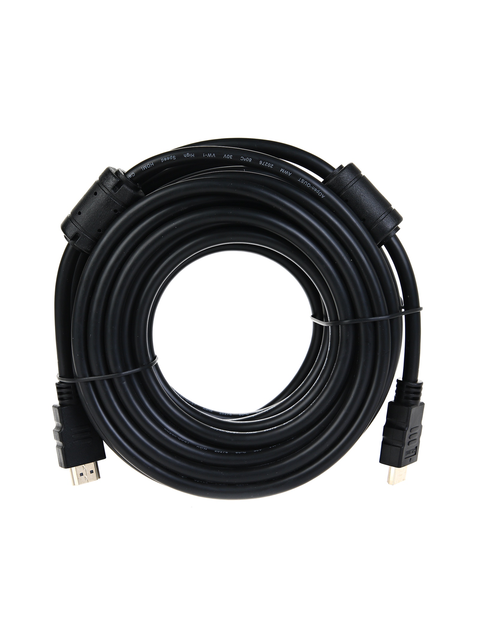 фото Кабель HDMI 19M/M+2 фильтра 1.4V+3D/Ethernet AOpen/Qust <ACG511D-10M> 10m