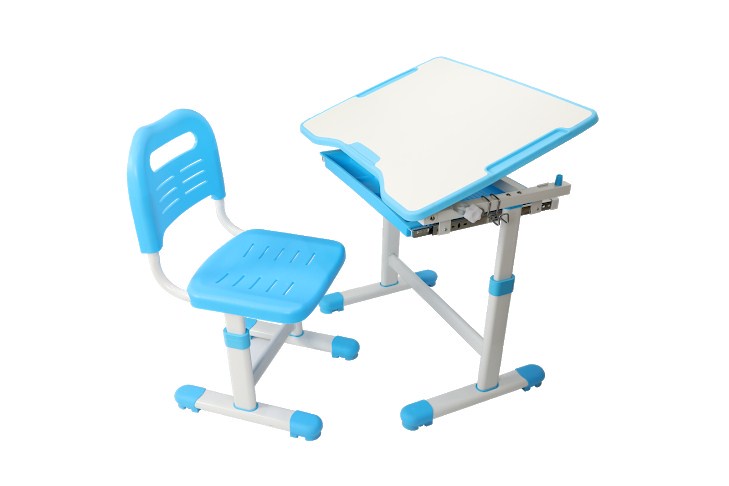 фото Комплект парта и стул трансформеры Fundesk Sole (цвет столешницы: зеленый, цвет ножек стола: белый)