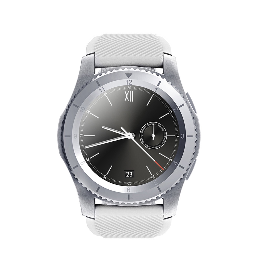 фото G8 Круглый экран Bluetooth Смарт наручные часы телефон Heart Rate Monitor (серебро) None