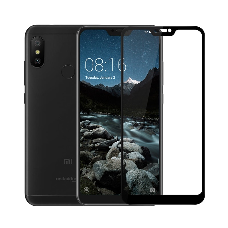 фото Защитное стекло Grand Full Glue для Xiaomi Mi A2 Lite / Redmi 6 Pro, черный