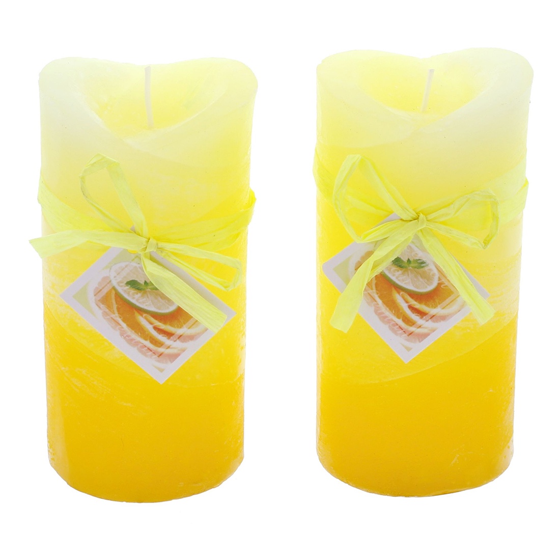 фото Свечи ароматические "Лимон", 2 штуки Хит - декор