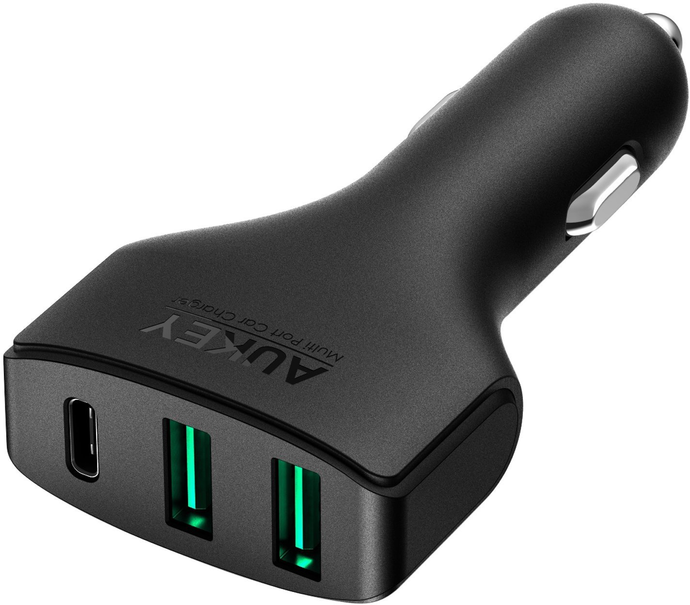 фото Автомобильное зу AUKEY USB-C 3-Port 48W Quick Charge 3.0 Car Charger (онлайн)